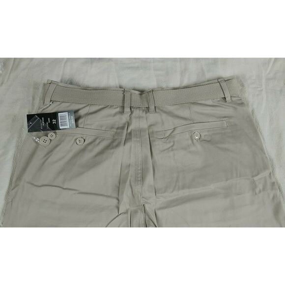 Wicked Stitch Shorts Men's 32 - Sand - Flat Front Belted - Picture 4 of 4